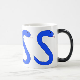 Blue SSSSsnake mug