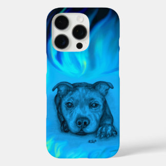 Blue Staffy Puppy iPhone 16 Pro Case