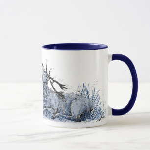 Blue Stag Mug