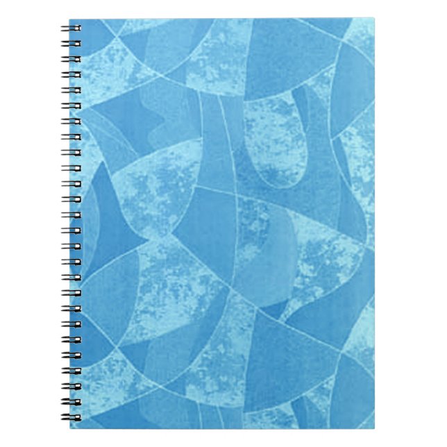 Blue Stain Glass Spiral Notebook (Front)