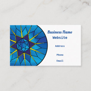 “Blue Stained Glass” Business Card
