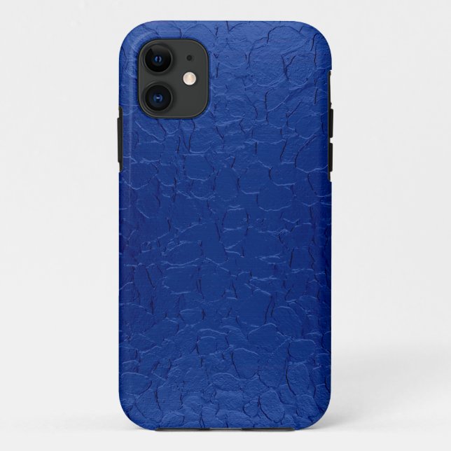 Blue Stainless Steel Metal Case-Mate iPhone Case (Back)