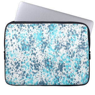 Blue stains pattern laptop sleeve