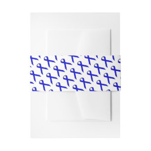 Blue Standard Ribbon by Kenneth Yoncich Invitation Belly Band