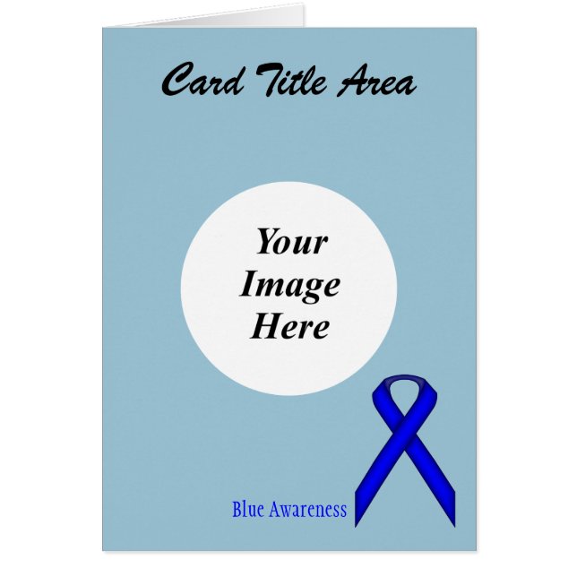 Blue Standard Ribbon Template by Kenneth Yoncich (Front)