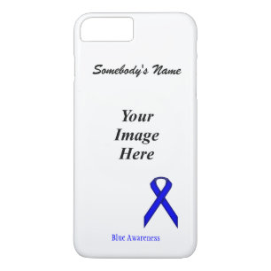 Blue Standard Ribbon Tmpl by Kenneth Yoncich iPhone 8 Plus/7 Plus Case
