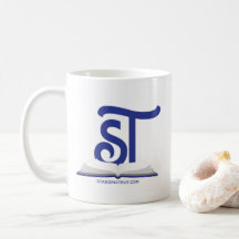Blue Standing True Logo Mug
