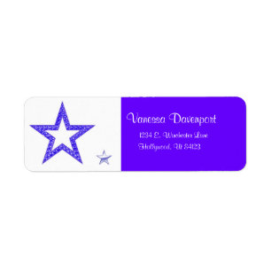 Blue Star Address Labels