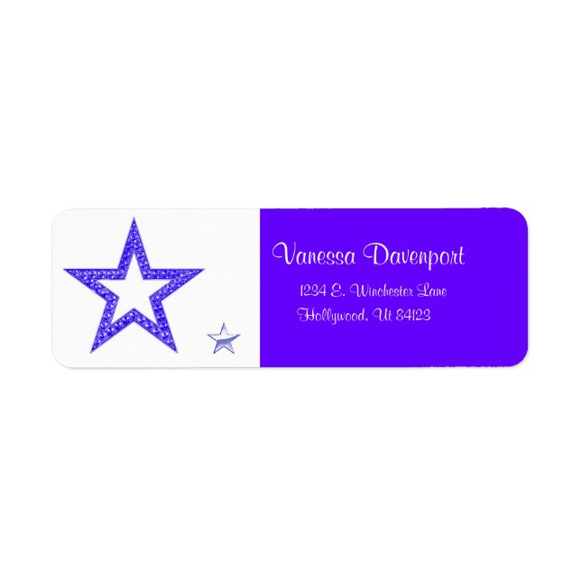 Blue Star Address Labels (Front)