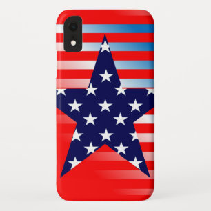 Blue Star American Flag iPhone XR Case