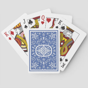 Blue Star Back Bicycle Cards