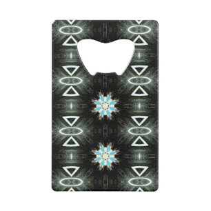 blue star-burst geometric black