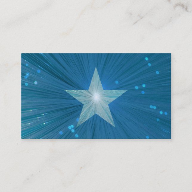 Blue Star business card template (Front)