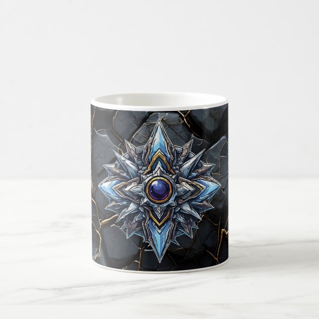 Blue Star Core gaming Emblem Coffee Mug (Center)