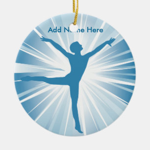 Blue Star Dancer Customisable Name Ornament