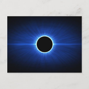Blue Star Eclipse Postcard