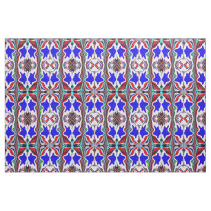Blue star fabric