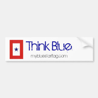 Blue Star Flag Bumper Sticker