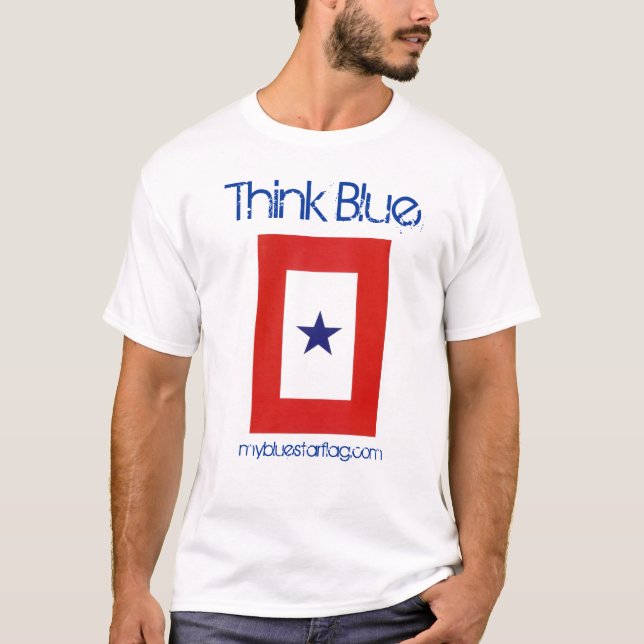 Blue Star Flag T-Shirt (Front)