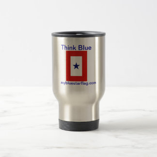 Blue Star Flag Travel Mug