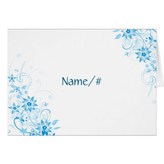 Blue Star Flower Table Card