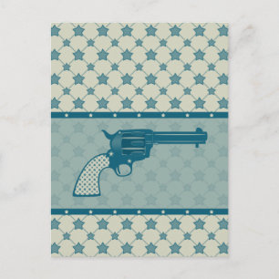 Blue Star Gun Postcard