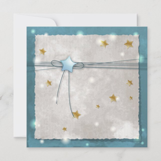 Blue star Invitation (Front)