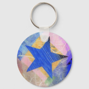 Blue Star Keychain