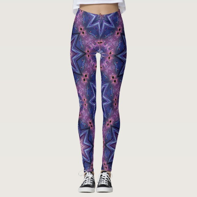  Blue Star  Leggings (Front)