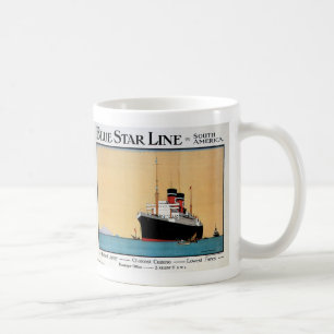 Blue Star Liner Coffee Mug