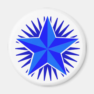 Blue Star Magnet
