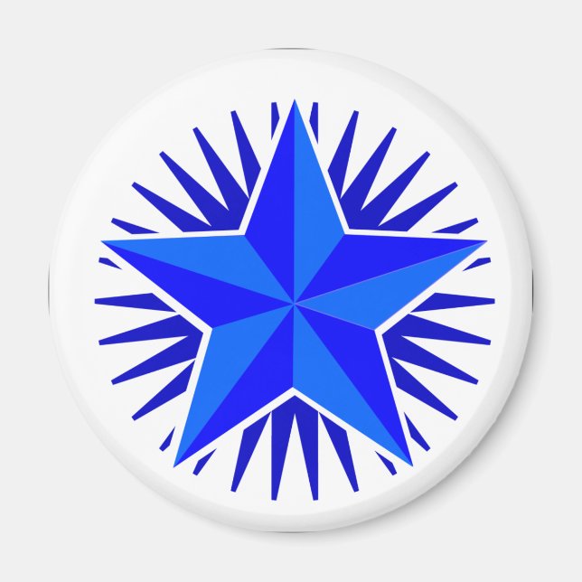 Blue Star Magnet (Front)