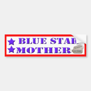 Blue Star Mother - 2 Stars Bumper Sticker