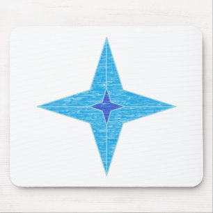 Blue Star Mouse Mat