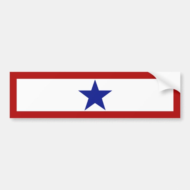 Blue Star Mum Bumper Sticker (Front)