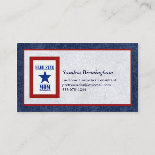 Blue Star Mum Military Business Card