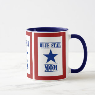 Blue Star Mum Military Mug