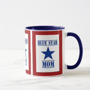 Blue Star Mum Military Mug