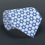 Blue Star Of David Light Blue Tie<br><div class="desc">Judaica Collection</div>