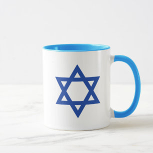 Blue Star of David Mug