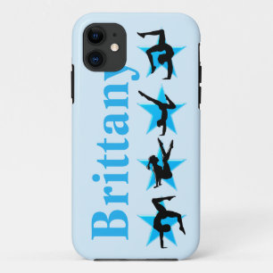 BLUE STAR PERSONALIZED GYMNASTICS IPHONE CASE