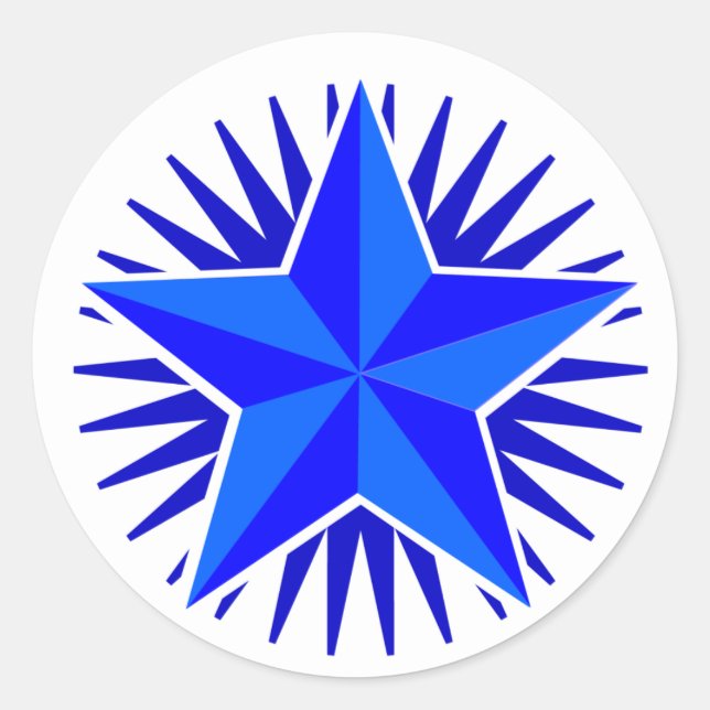 Blue Star Sticker (Front)