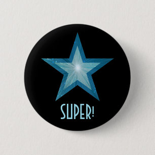 Blue Star 'SUPER!' button black