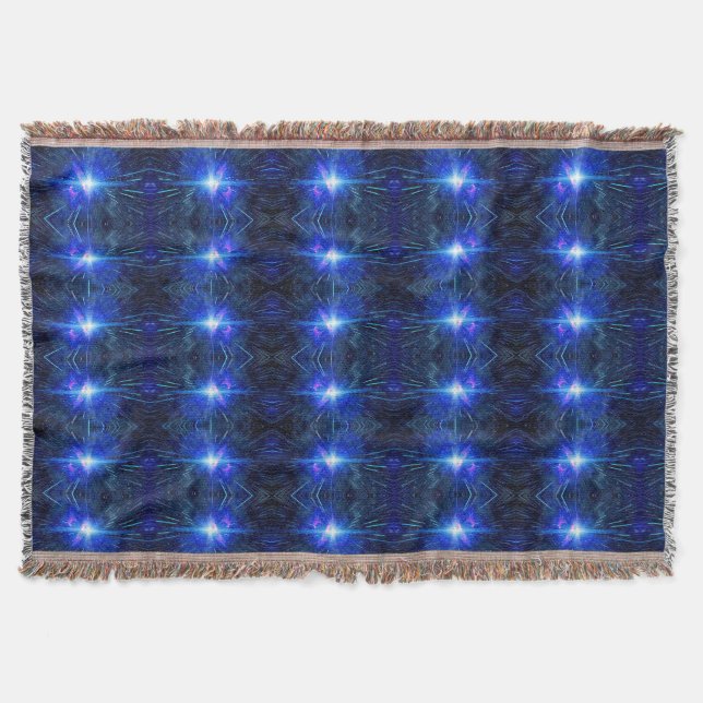 BLUE STAR throw Blanket (Front)