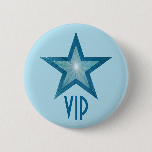Blue Star 'VIP' button pale blue