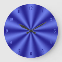 Blue Starburst Clock