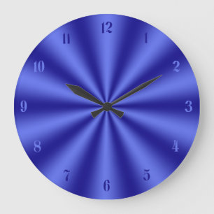 Blue Starburst Clock