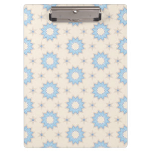 Blue Starburst Geometry Clipboard