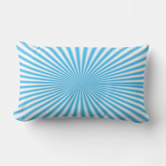 blue starbust cool design lumbar cushion (Front)