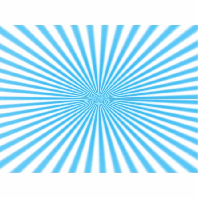 blue starbust cool design standing photo sculpture (Front)